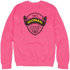 Unisex Neon Crewneck Sweatshirt