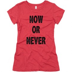 Ladies Slim Fit Super Soft Triblend Tee