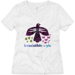 Ladies Relaxed Fit V-Neck Tee