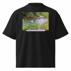 Unisex Organic Oversized High Neck T-Shirt