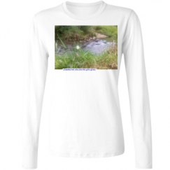 Ladies Relaxed Fit Basic Long Sleeve Tee