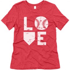 Baseball LOVE - Red & Blue