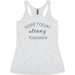 Ladies Slim Fit Super Soft Racerback Triblend Tank