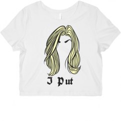 Ladies Slim Fit Crop Top Tee