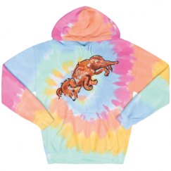 Unisex Tie-Dye Fleece Hoodie