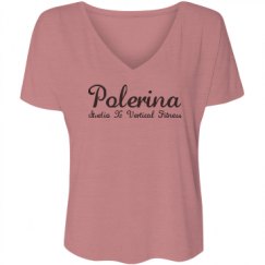 Ladies Flowy Slouchy V-Neck Tee