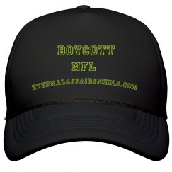Black & Lime BOYCOTT NFL Trucker Cap 