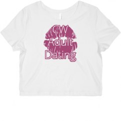 Ladies Slim Fit Crop Top Tee