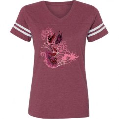 Ladies Relaxed Fit Vintage Sports Tee