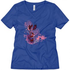 Ladies Relaxed Fit V-Neck Tee