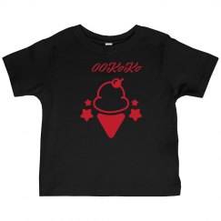 koko ice cream toddler tee-red