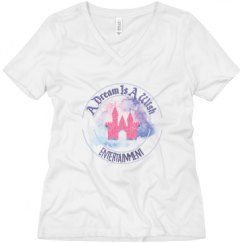Ladies Relaxed Fit V-Neck Tee