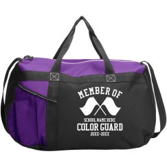 Color Guard School Bag With Custom Name and Years