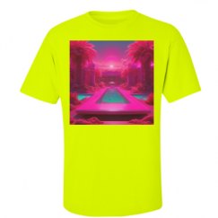 Unisex Ultra Cotton Safety Neon Crewneck Tee