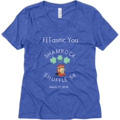 Ladies Relaxed Fit Super Soft Triblend V-Neck Tee