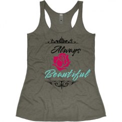 Ladies Slim Fit Super Soft Racerback Triblend Tank