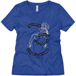 Ladies Relaxed Fit V-Neck Tee