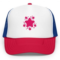 Pink stars hat