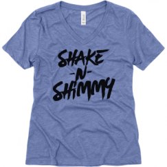 Ladies Relaxed Fit Super Soft Triblend V-Neck Tee