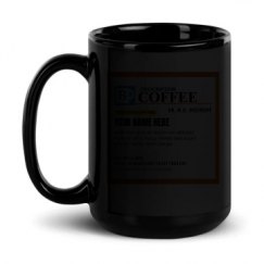 15oz Black Glossy Mug
