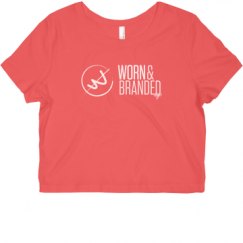 Ladies Slim Fit Crop Top Tee