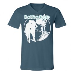 Unisex V-Neck Jersey Tee