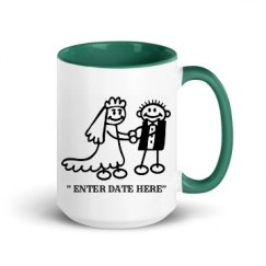 15oz Ceramic Mug with Color Inside