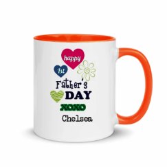 11oz Ceramic Mug with Color Inside