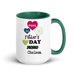 15oz Ceramic Mug with Color Inside