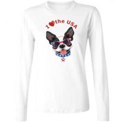 Ladies Relaxed Fit Basic Long Sleeve Tee