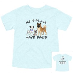 Siblings have paws - Akita, Dalmatian, Frenchie