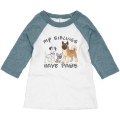 Toddler 3/4 Sleeve Raglan Tee