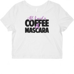 Ladies Slim Fit Crop Top Tee