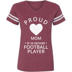 Proud football player mom