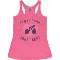 Ladies Slim Fit Super Soft Racerback Triblend Tank