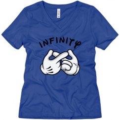 Ladies Relaxed Fit V-Neck Tee
