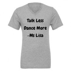 Unisex CVC Jersey V-Neck T-Shirt