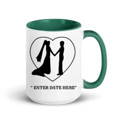 15oz Ceramic Mug with Color Inside