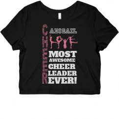 Ladies Slim Fit Crop Top Tee