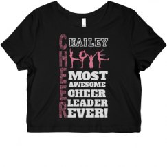 Ladies Slim Fit Crop Top Tee