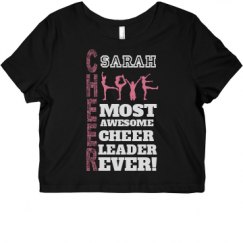 Ladies Slim Fit Crop Top Tee