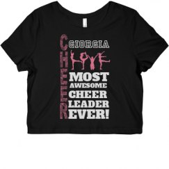 Ladies Slim Fit Crop Top Tee