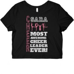 Ladies Slim Fit Crop Top Tee