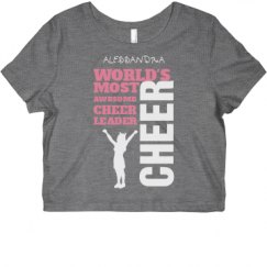 Ladies Slim Fit Crop Top Tee