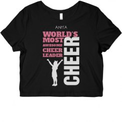 Ladies Slim Fit Crop Top Tee