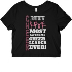 Ladies Slim Fit Crop Top Tee