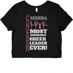 Ladies Slim Fit Crop Top Tee