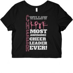 Ladies Slim Fit Crop Top Tee