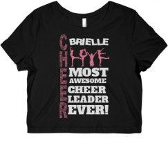 Ladies Slim Fit Crop Top Tee