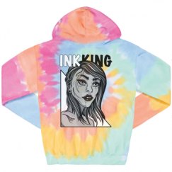 Unisex Tie-Dye Fleece Hoodie